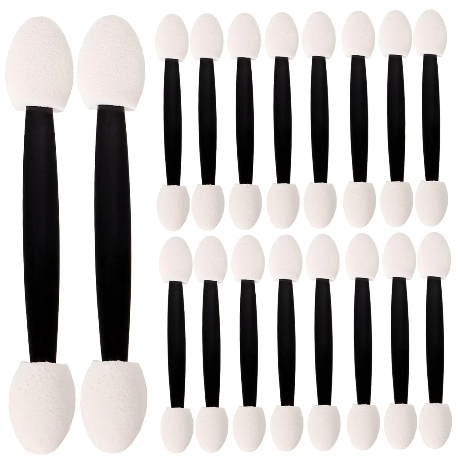 Mipcase 5pcs Double-headed Eyeshadow Sponge Applicators Versatile Makeup Brushes for Eye Shadow Lip Nose Contouring Lightweight Easy to Carry for Beginners Makeup Enthusiasts