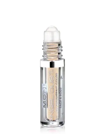MODE Angel Dust Roll On Shimmering Eyeshadow Color MIRAGE Light Cashmere Beige Pearl, Natural Skincare Loose Mineral Powder Pigment, Spill Proof Bottle, Cruelty Free, Vegan, Made in NY