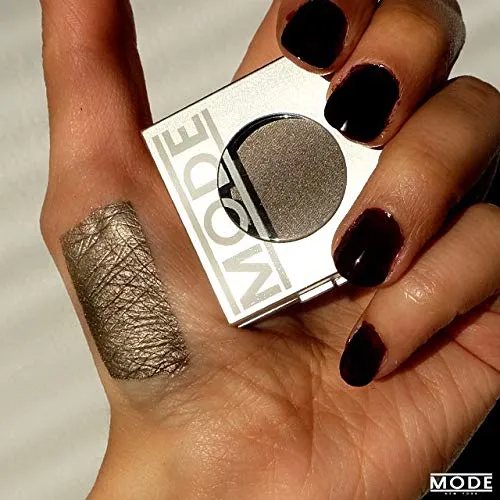 MODE Frosted Gray Taupe Pearl Eyeshadow Absolute THUNDER HEART High Pigment Long Wear Potent Color, Nourishing Natural Pressed Powder Eye Shadow Single Compact, Vegan, Cruelty Free