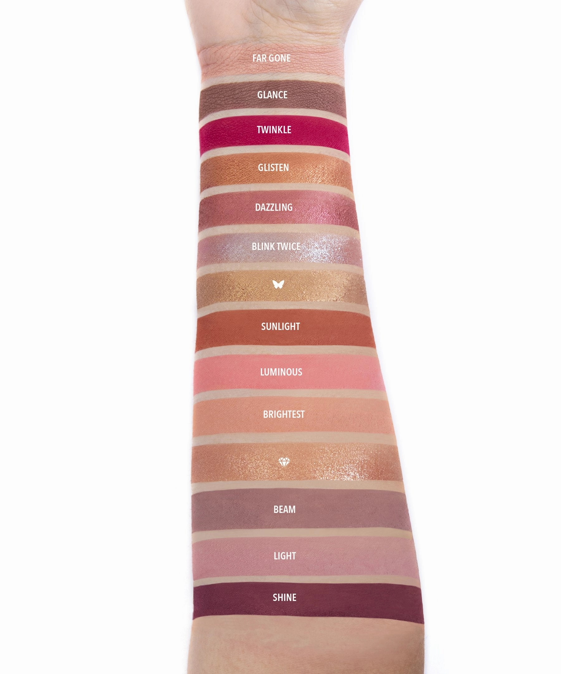 MOIRA EYESHADOWS PALETTE "GLOW AND GLEAM"