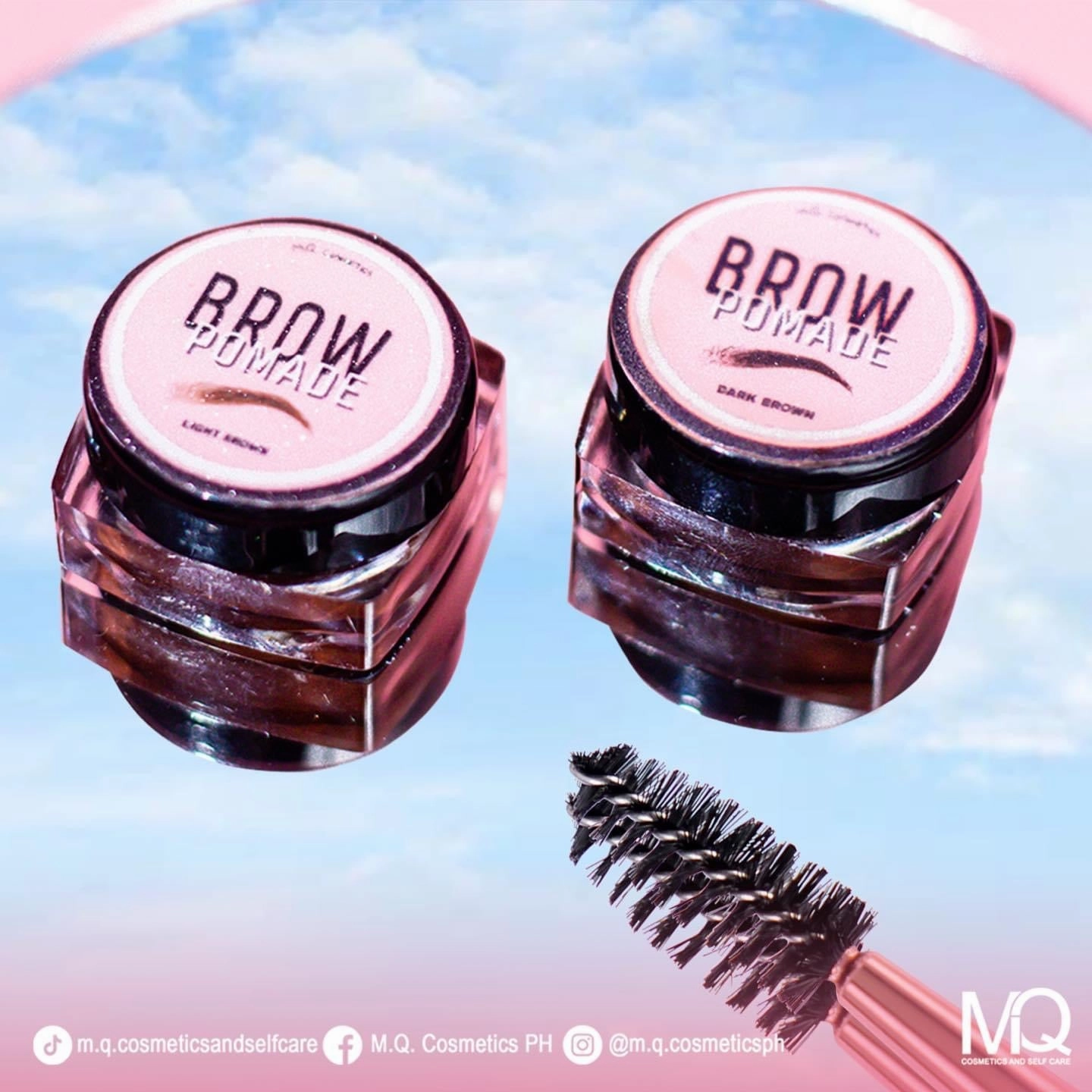 MQ Cosmetics Brow Pomade with FREE Spoolie (IMPROVED FORMULA)