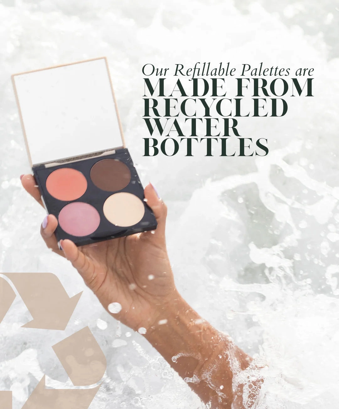 MULTI-USE CREAM LIP   CHEEK   ILLUMINATOR REFILLABLE PALETTE