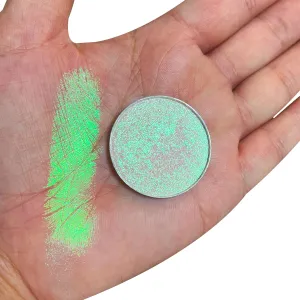 MultiChrome Single Eyeshadow,100% Vegan and Cruelty Free,Longer-Lasting handmade chameleon eyeshadow,4 Grams 36mm diameter Pressed Minerals Eyeshadow, Super Smooth and Highly Pigmented. (#12)