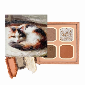 My Kitty Eyeshadow Palette, pearlescent, sequin eyeshadow, fine glitter, shimmer eyeshadow (03 Calico)