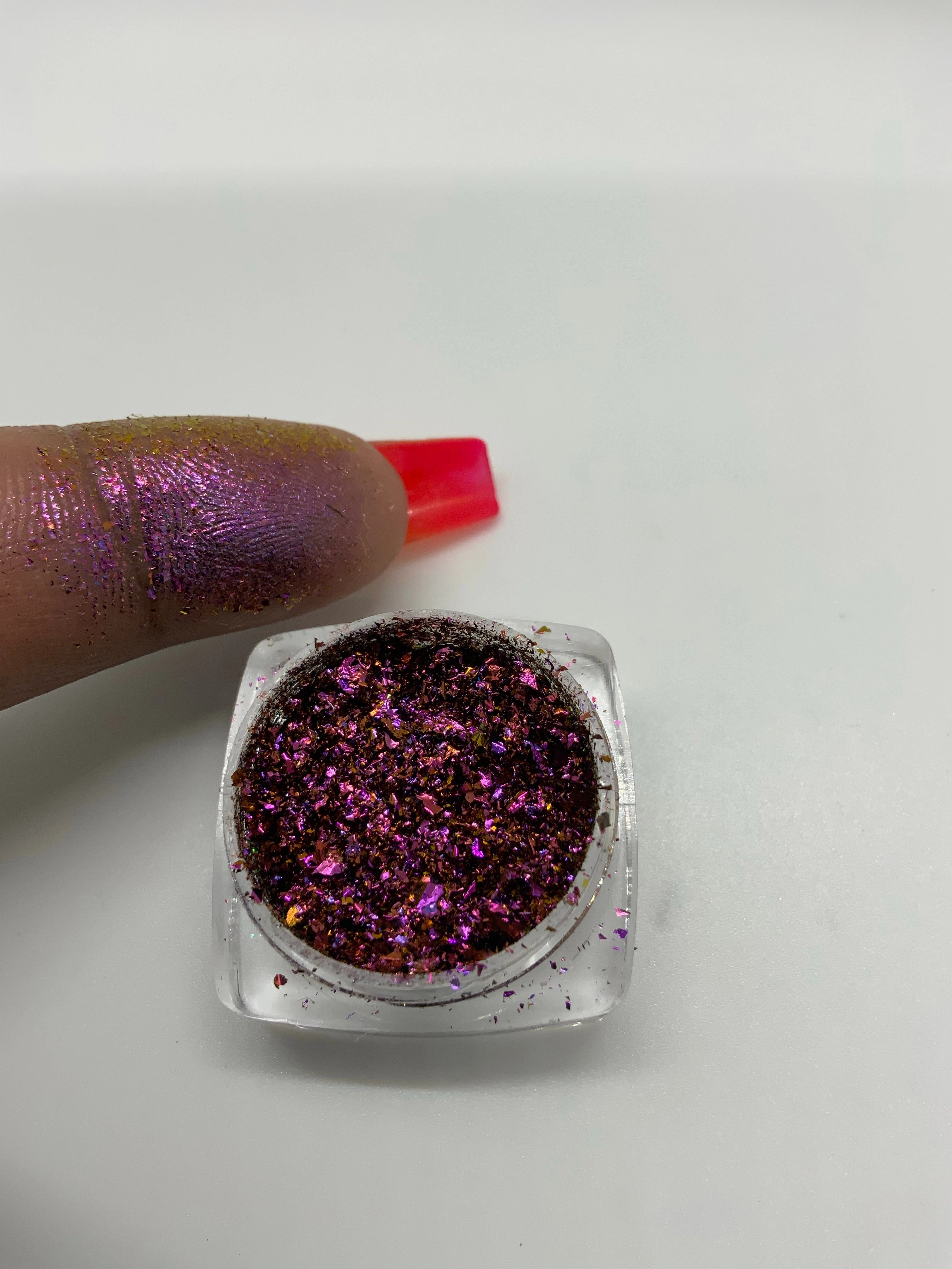 Mystique flakes and pigments