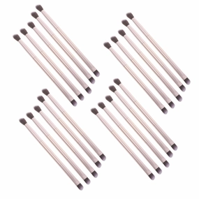 NOLITOY 20pcs Dual-ended Eyeshadow Brushes for Makeup Application Ergonomic Design for Easy Blending and Precision for Eye Makeup Enthusiasts Elegant Finish