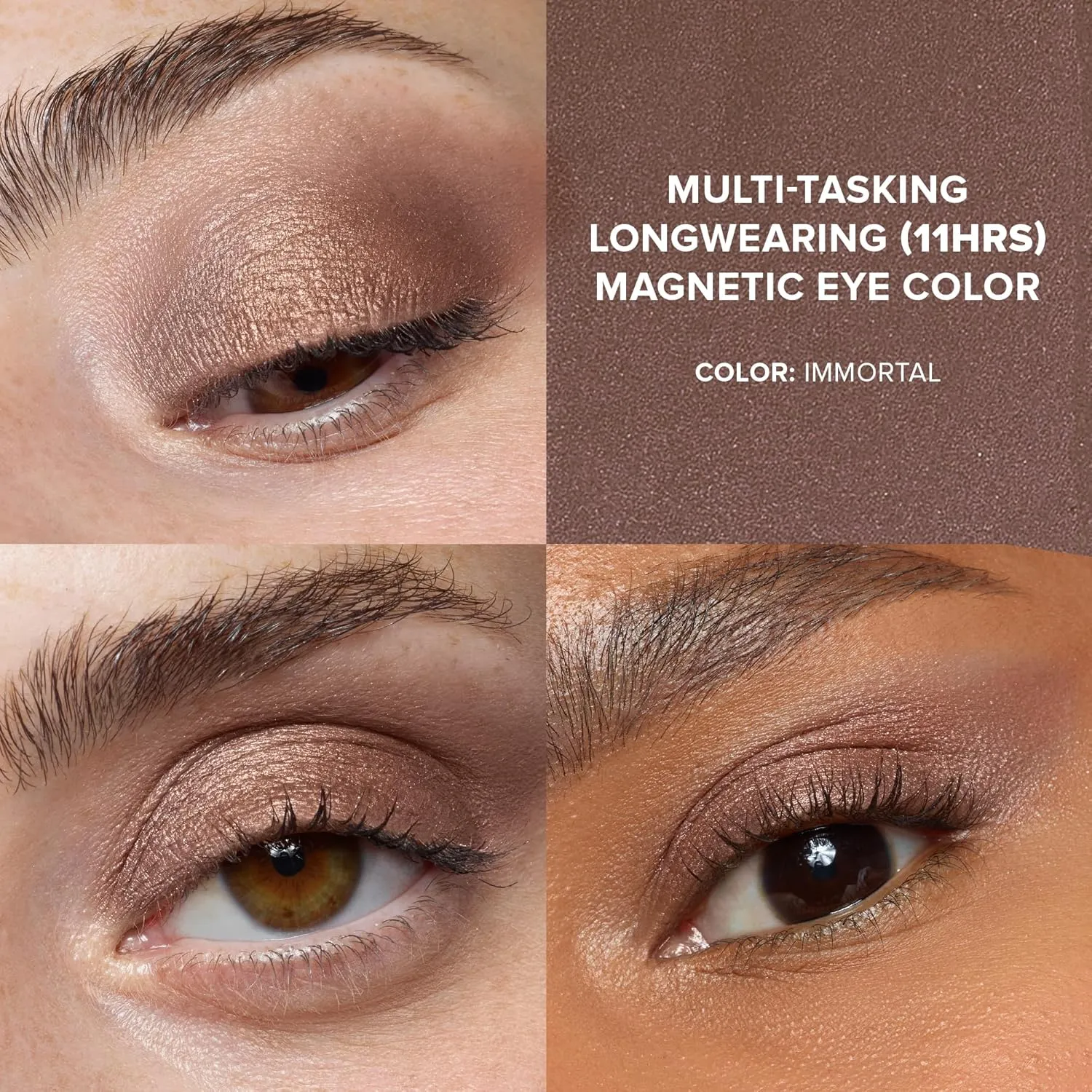 Nudestix Magnetic Luminous Eye Color Pencil, Eyeshadow   Eyeliner   Eyelid Primer   Highlighter Stick, Satin Finish Cream Makeup, Long Lasting, Waterproof