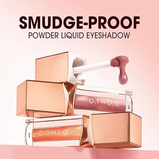 O.TWO.O Coral Shimmer Glitter Eyeshadow