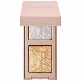 P4TRICK T4. - Major Dimension Eye Illusion Eyeshadow Duo - Color: We Need Better Lighting (pearl sparkle, golden sparkle)