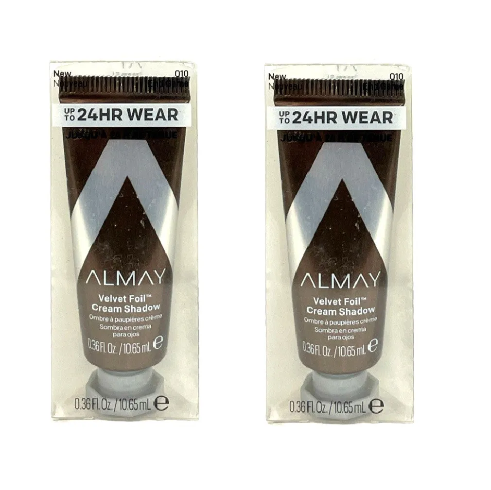 Pack of 2 Almay Velvet Foil Cream Shadow, End Game 010