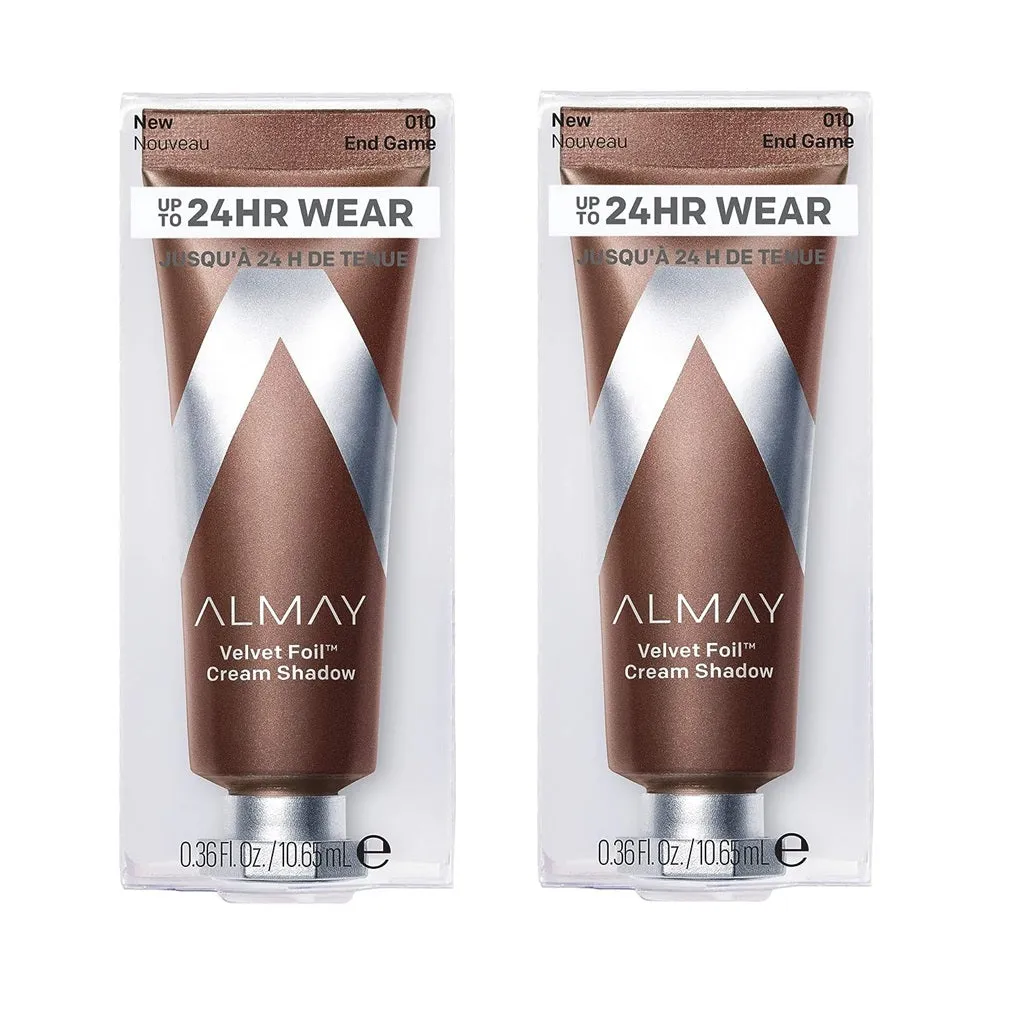 Pack of 2 Almay Velvet Foil Cream Shadow, End Game 010