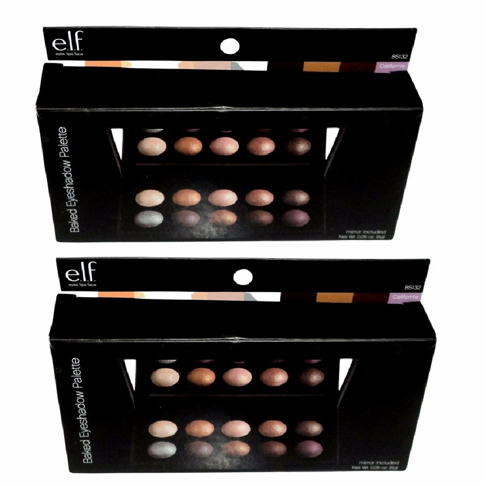 Pack of 2 E.l.f. Baked Eyeshadow Palette, California 85132