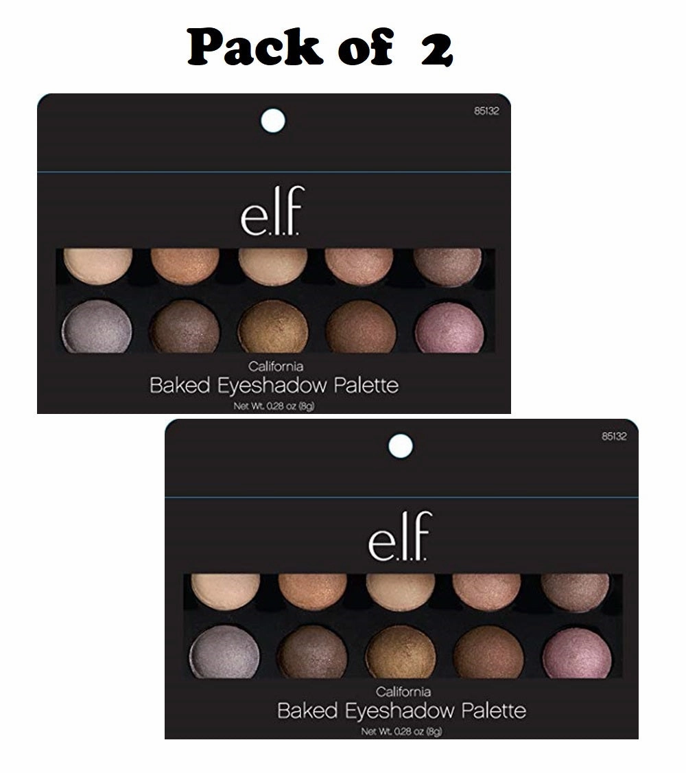 Pack of 2 E.l.f. Baked Eyeshadow Palette, California 85132