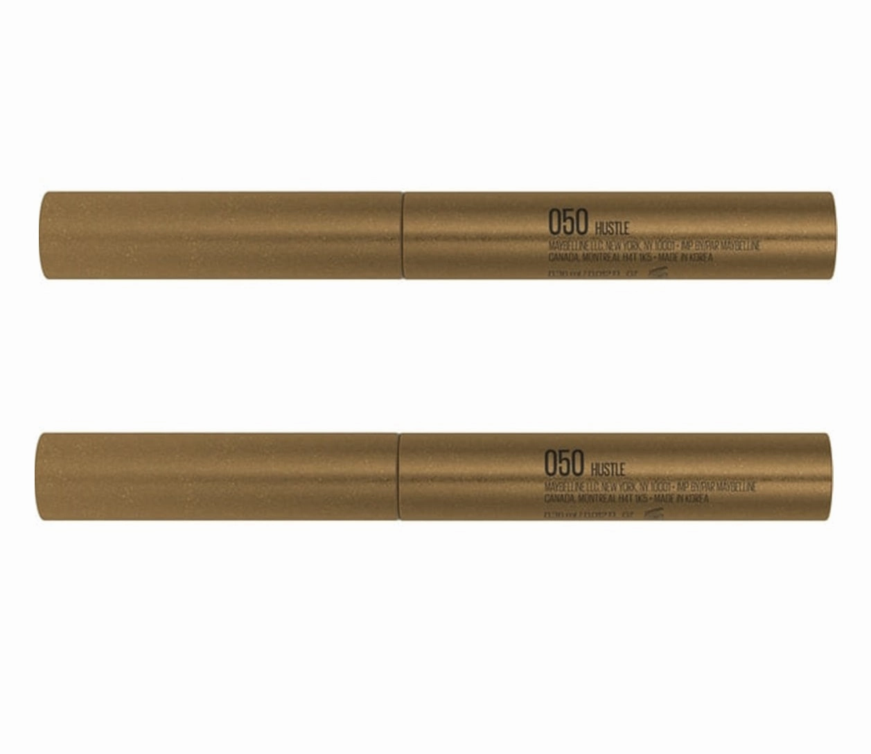 Pack of 2 Maybelline New York Color Strike Cream to Powder Eye Shadow Pen, Hustle Metallic 50