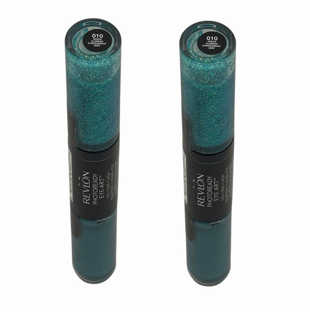 Pack of 2 Revlon PhotoReady Eye Art™ Lid   Line   Lash , Green Glimmer 010