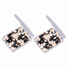 PartyKindom Eyeshadow Blend Brush Set 6.5cm Flat Brush Latex Sponge Comfortable for Makeup