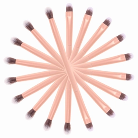 PartyKindom Perfect for Travel Makeup Brush Set 24pcs Double-ended Eye Shadow Brush Long Handle Powder Applicator Cosmetics Kit