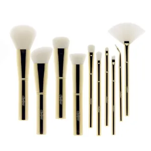 Pearlly White 13Pcs Synthetic Hair Makeup Brushes Set-Chic Beauty Tools-Foundation Powder Eyeshadow