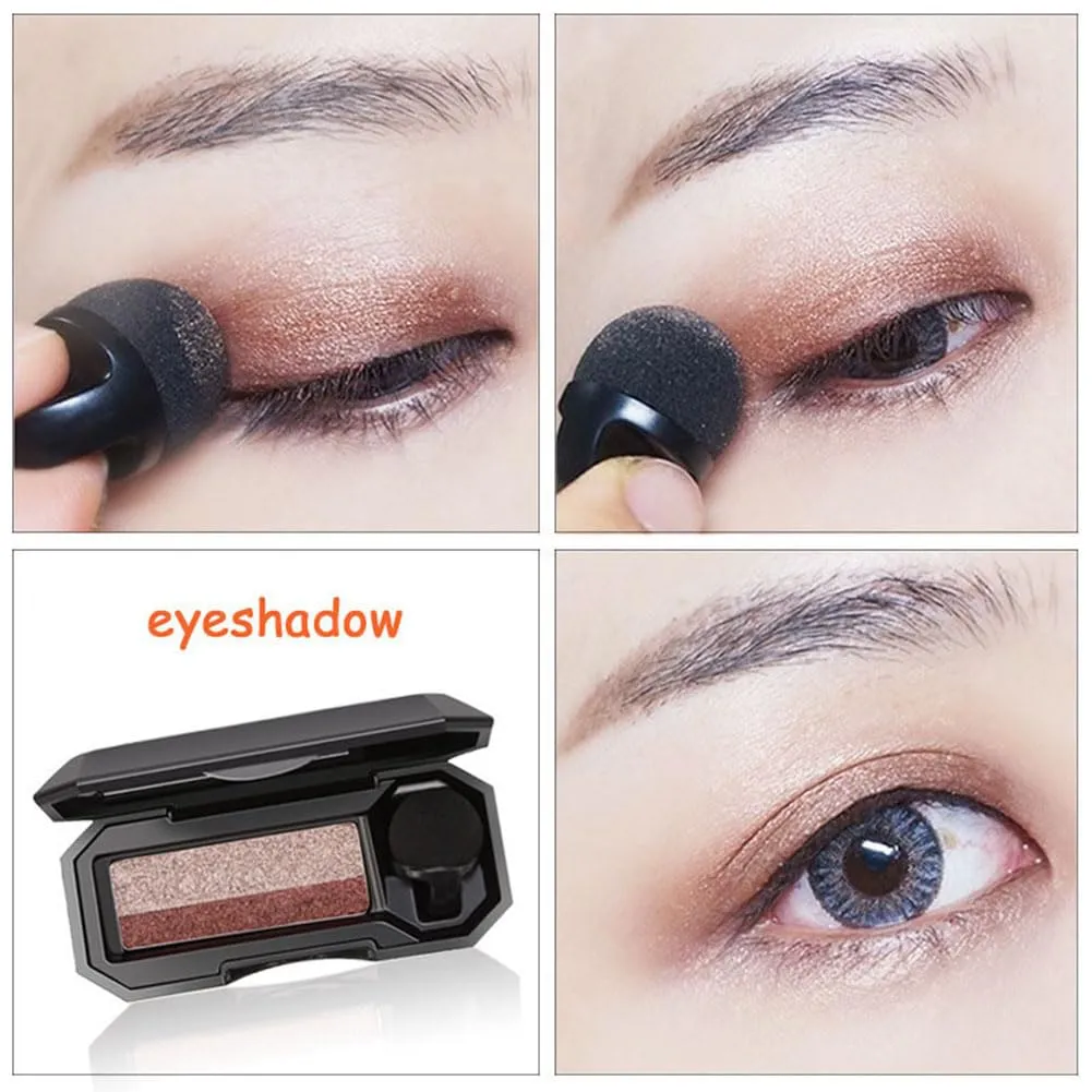 Perfect Dual Color Eyeshadow - Two Tone Lazy Eyeshadow Makeup, Highly Pigmented with Exquisite Glitters, Waterproof & Long-Lasting (#03 #04 #05)