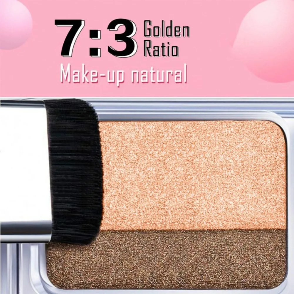 Perfect Dual Color Eyeshadow - Two Tone Lazy Eyeshadow Makeup, Highly Pigmented with Exquisite Glitters, Waterproof & Long-Lasting (#03 #04 #05)