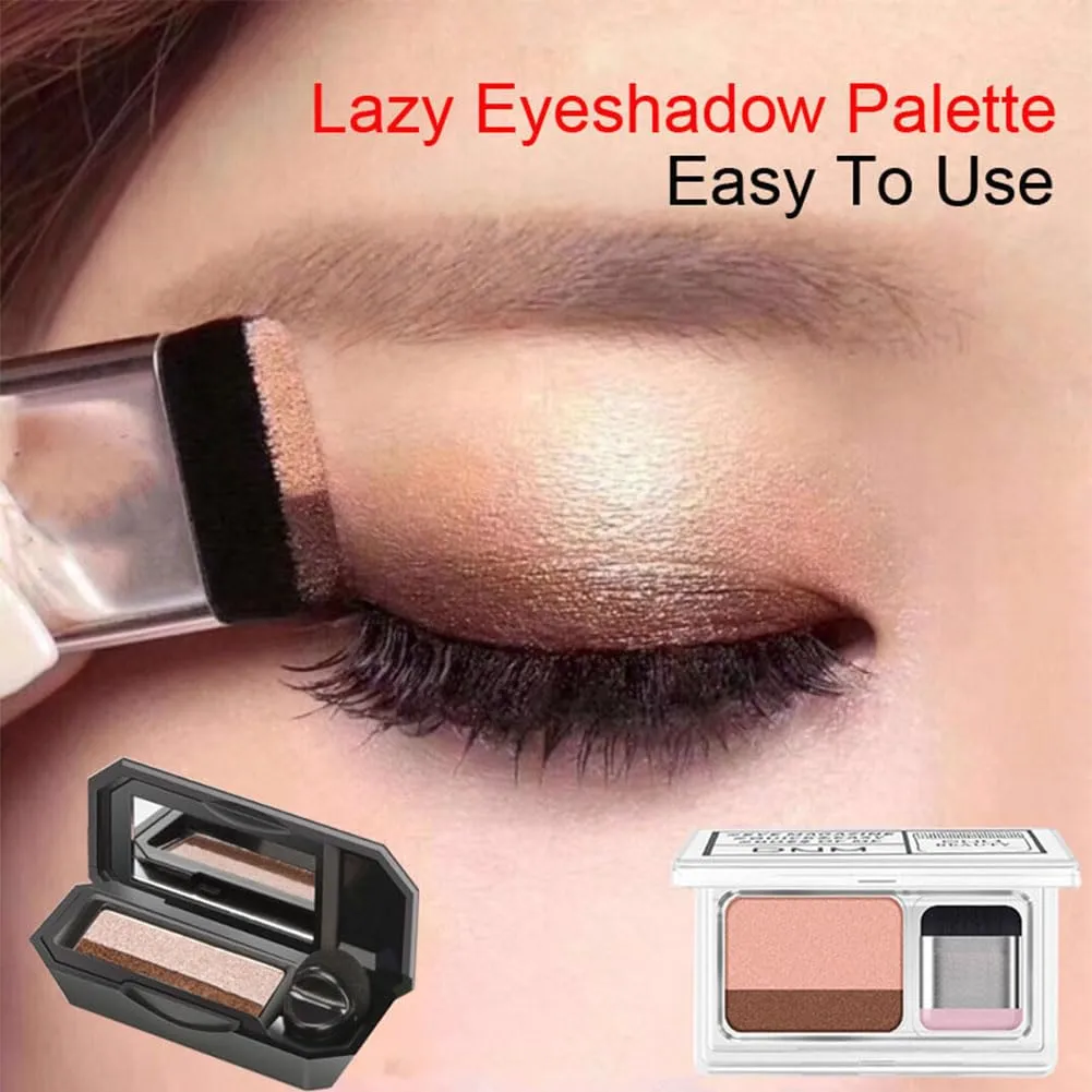 Perfect Dual Color Eyeshadow - Two Tone Lazy Eyeshadow Makeup, Highly Pigmented with Exquisite Glitters, Waterproof & Long-Lasting (#03 #04 #05)