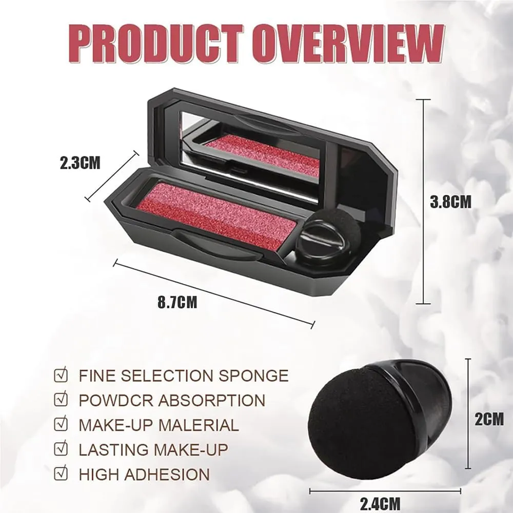 Perfect Dual Color Eyeshadow, Waterproof Two Color Eye Shadow Plate, Portable Two Tone Eyeshadow, Eye Glitter Makeup with Exquisite Glitters (b 2PCS)