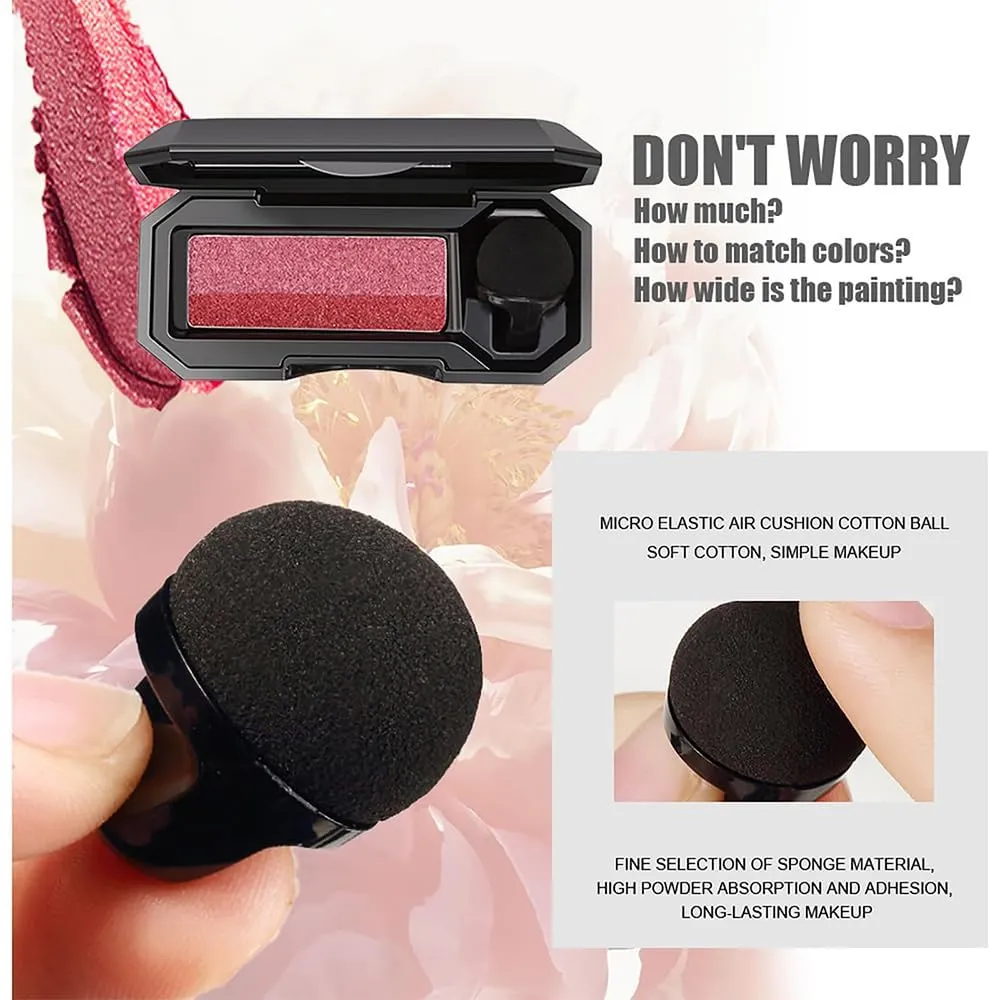 Perfect Dual Color Eyeshadow, Waterproof Two Color Eye Shadow Plate, Portable Two Tone Eyeshadow, Eye Glitter Makeup with Exquisite Glitters (b 2PCS)