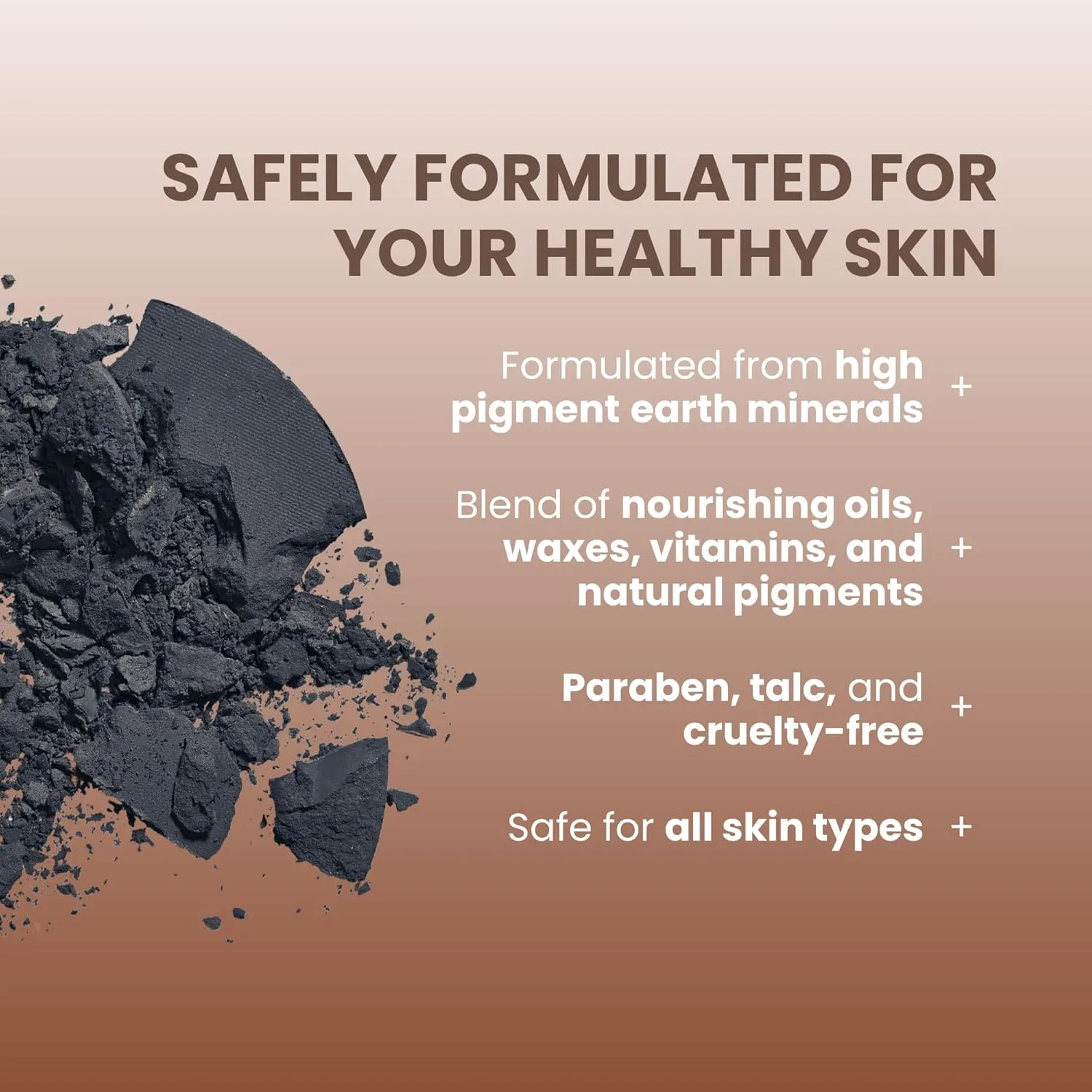Poise Makeup HD Crème Multitasking Compact Eyeshadow REFILL | Ultra Smooth Cream Formula Used as Eyeshadow Base, Smudge Finish Eye Color, Brow Definer, Highlight, Contour, and Lip Color, NAVY