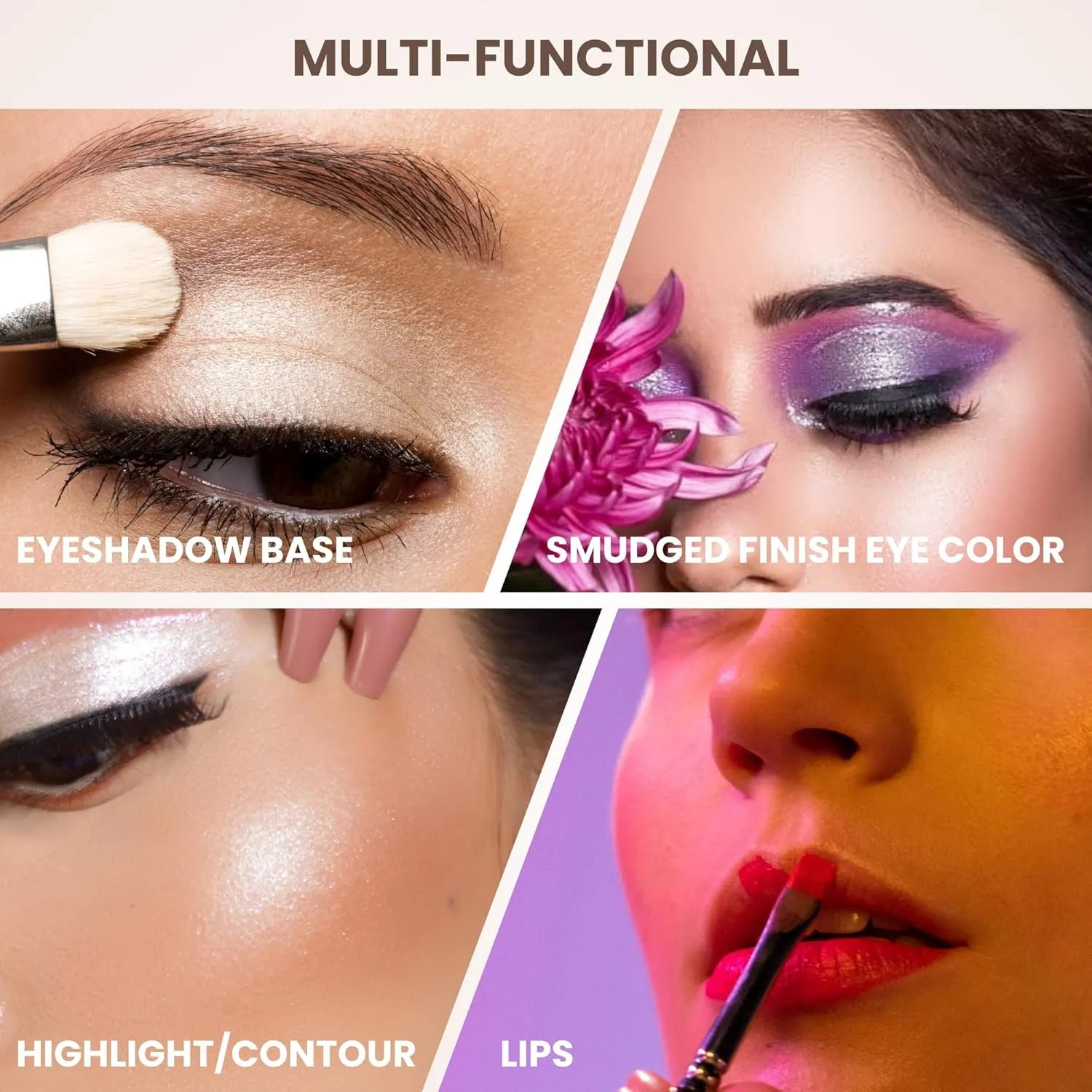Poise Makeup HD Crème Multitasking Compact Eyeshadow REFILL | Ultra Smooth Cream Formula Used as Eyeshadow Base, Smudge Finish Eye Color, Brow Definer, Highlight, Contour, and Lip Color, NAVY