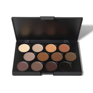 Poise Makeup HD Crème Multitasking Pro Palete 12 Shades Ultra Smooth Cream Formula Used as Eyeshadow Base, Smudge Finish Eye Color, Brow Definer, Highlight, Contour, and Lip Color