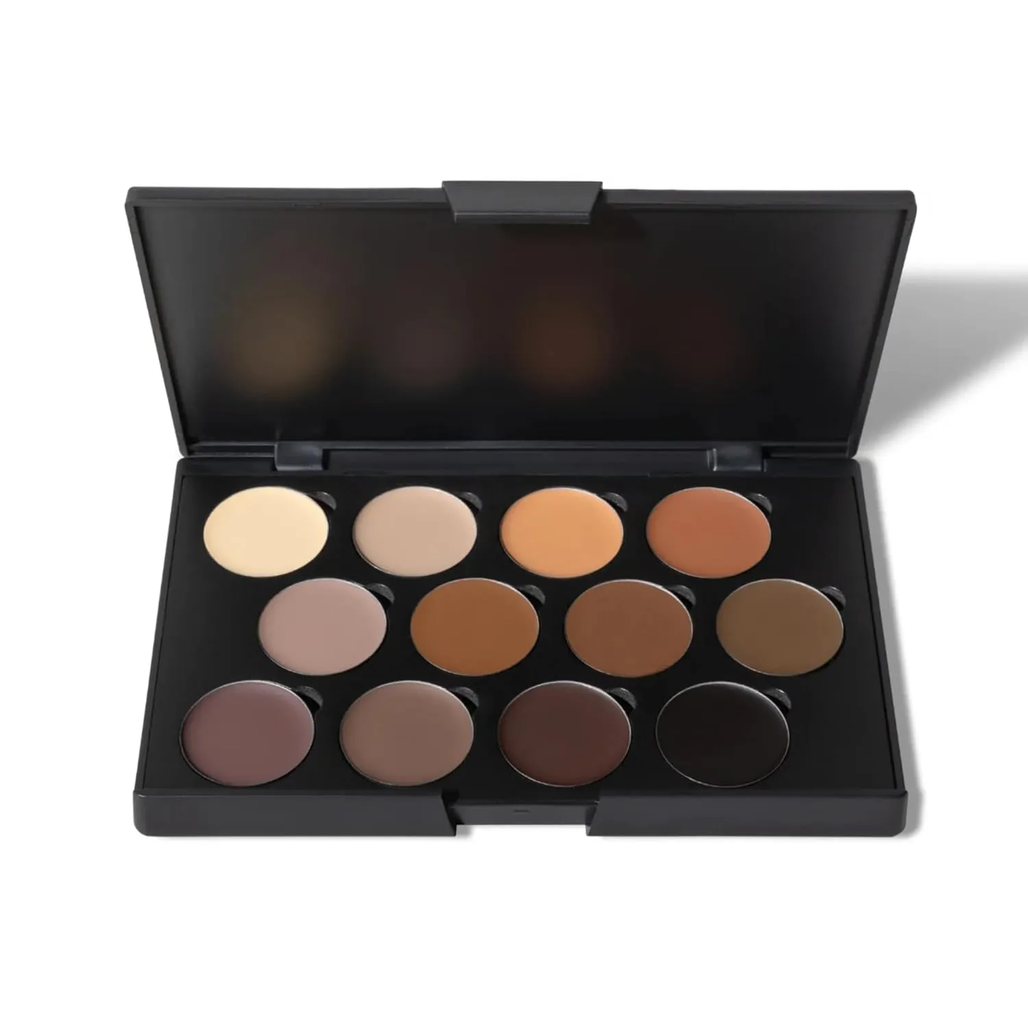 Poise Makeup HD Crème Multitasking Pro Palete 12 Shades Ultra Smooth Cream Formula Used as Eyeshadow Base, Smudge Finish Eye Color, Brow Definer, Highlight, Contour, and Lip Color