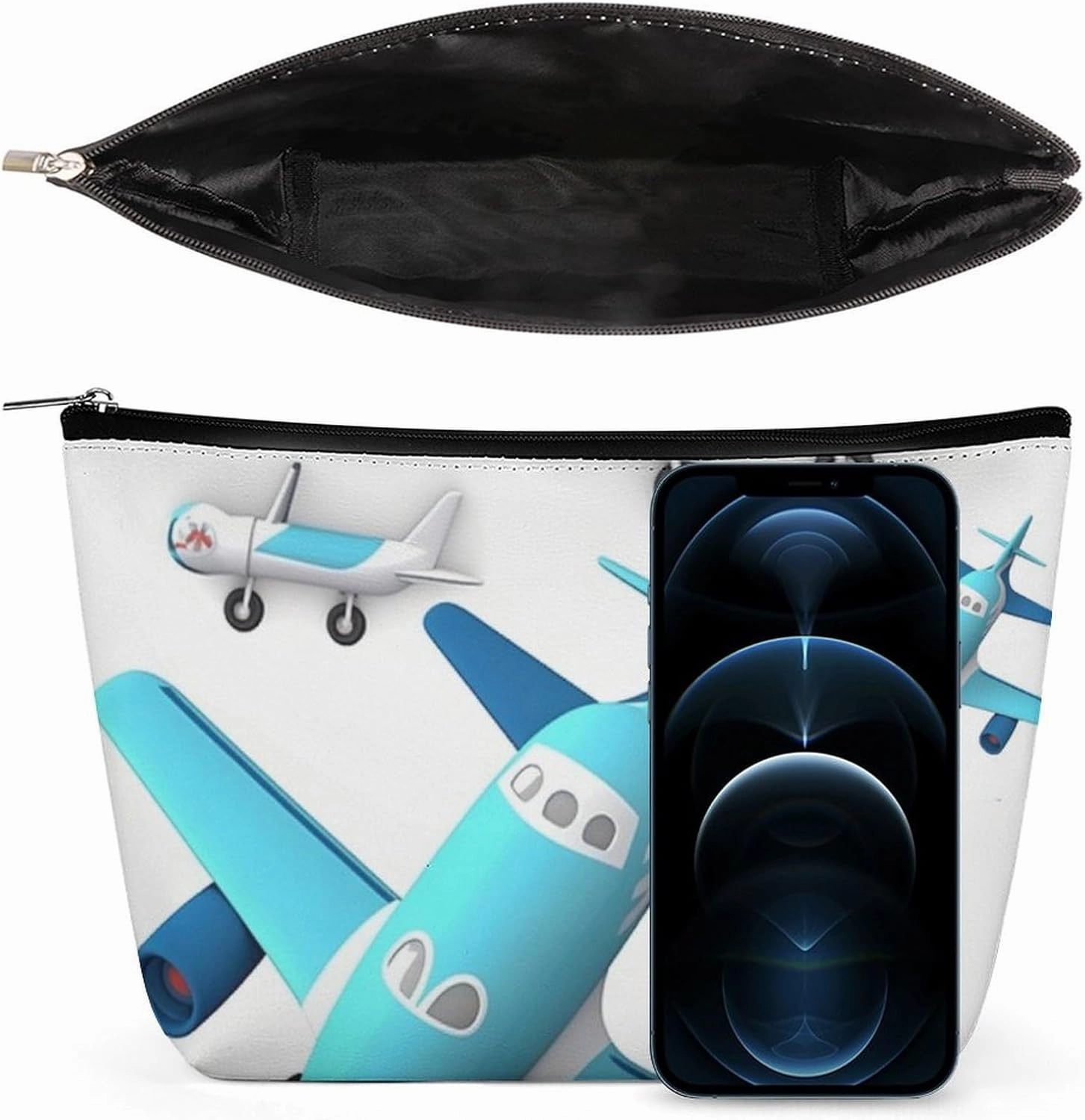 Portable Small Cosmetic Bag Cute Travel Makeup Bag Airplane Waterproof Toiletry Bag for Women