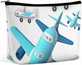 Portable Small Cosmetic Bag Cute Travel Makeup Bag Airplane Waterproof Toiletry Bag for Women
