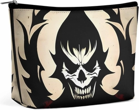 Portable Small Cosmetic Bag Cute Travel Makeup Bag Devil Satan Waterproof Toiletry Bag for Women