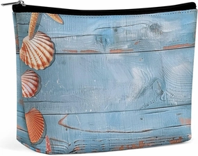 Portable Small Cosmetic Bag Cute Travel Makeup Bag Things on The Ground Waterproof Toiletry Bag for Women