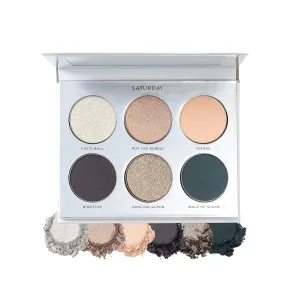PÜR Beauty On Point Eyeshadow Palette, Matte, Shimmer & Metallic Shades, Skincare-Infused Formula