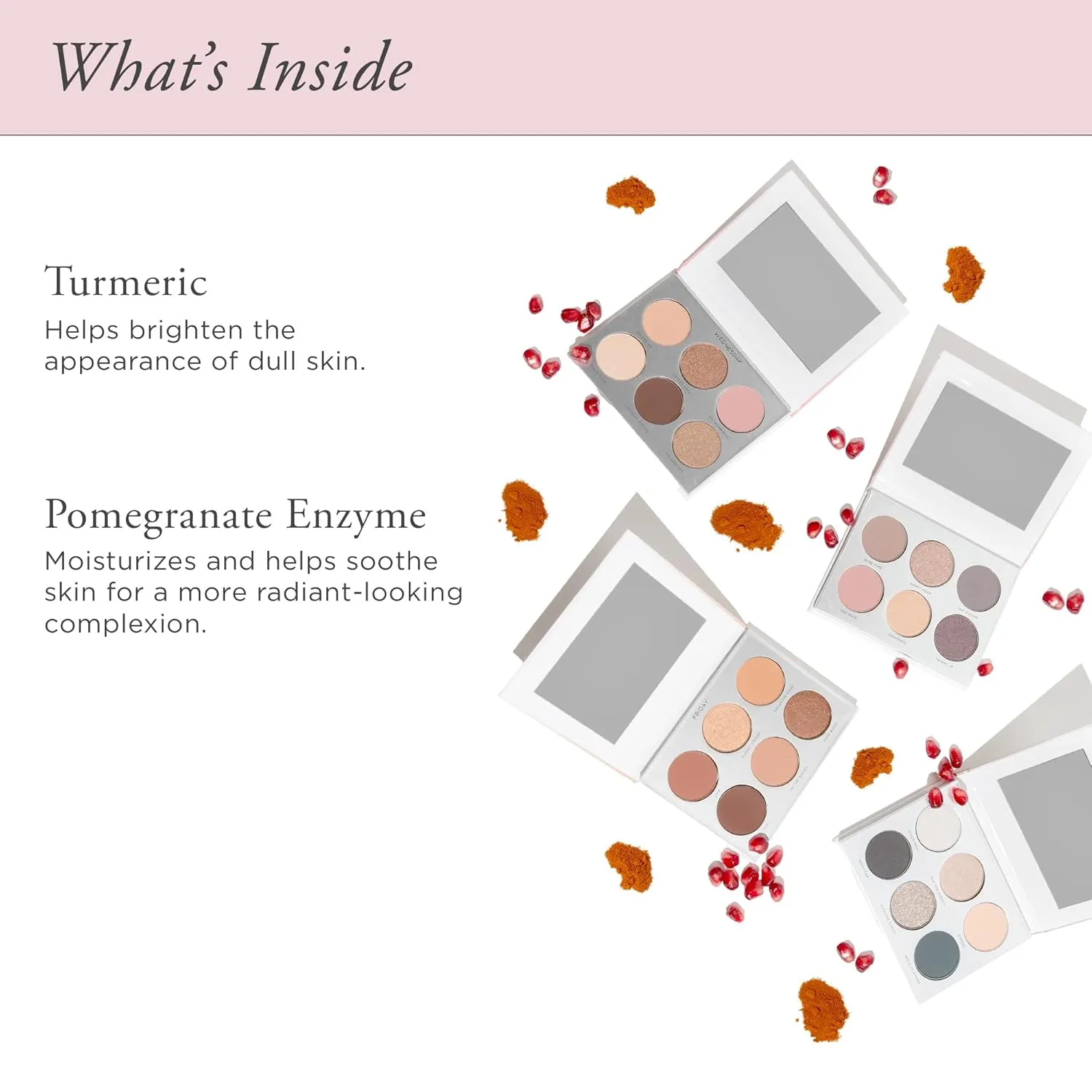 PÜR Beauty On Point Eyeshadow Palette, Matte, Shimmer & Metallic Shades, Skincare-Infused Formula