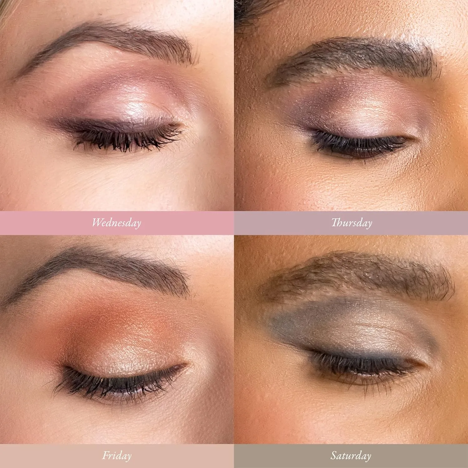 PÜR Beauty On Point Eyeshadow Palette, Matte, Shimmer & Metallic Shades, Skincare-Infused Formula