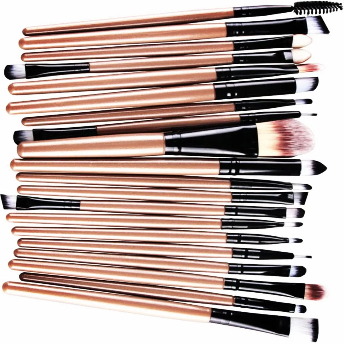 Pro Makeup Brushes Set 20 Pcs Powder Foundation Eyeshadow Eyeliner Lip Cosmetic Brushes Kit Premium Synthetic Foundation Face Powder Blush Eyeshadow Kabuki Brush