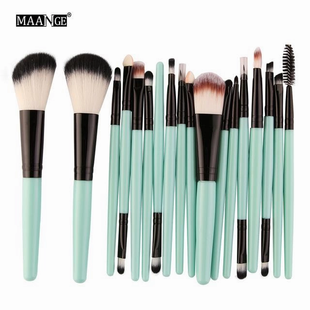 Pro 18 Pcs Makeup Brushes Set Foundation Contour Powder Eye Shadow Eyeliner Lip Blending Cosmetic Beauty Make Up Brushes Tools