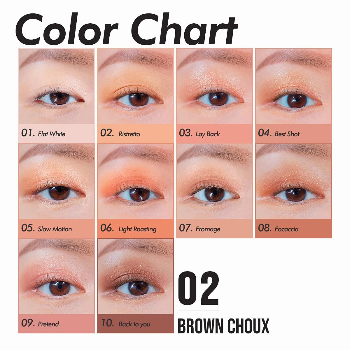 Pro Eye Shadow Palette 002 Brown Choux