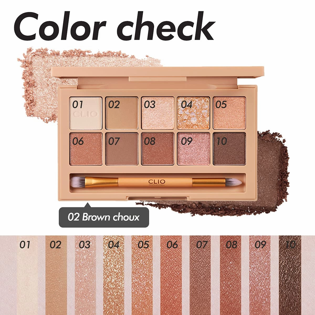Pro Eye Shadow Palette 002 Brown Choux
