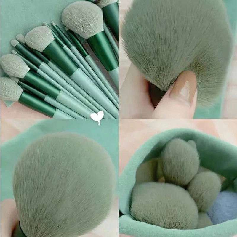 Professional 13-Piece Soft Makeup Brush Set – Perfect for Foundation, Blush & Eyeshadow