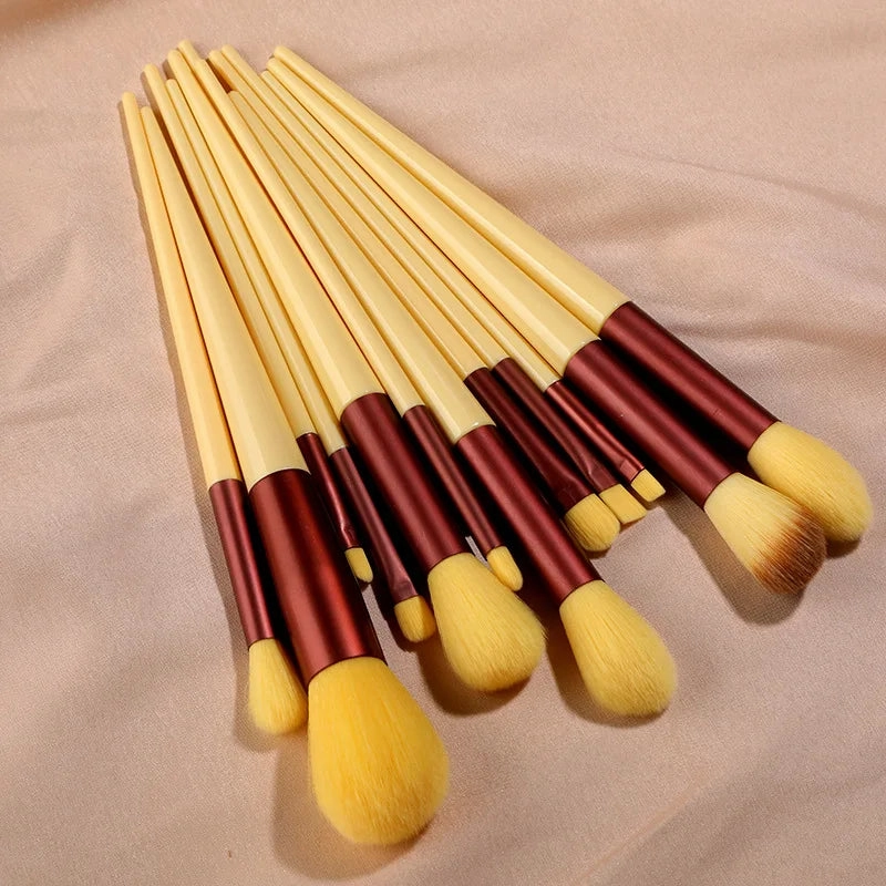 Professional 13-Piece Soft Makeup Brush Set – Perfect for Foundation, Blush & Eyeshadow