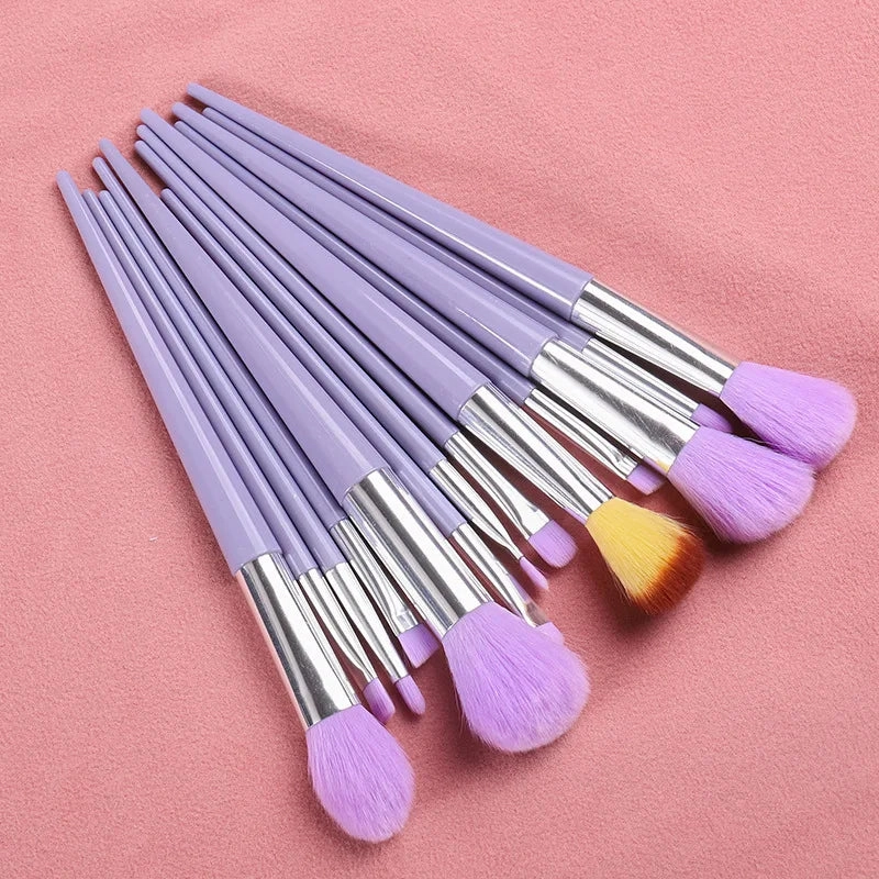 Professional 13-Piece Soft Makeup Brush Set – Perfect for Foundation, Blush & Eyeshadow