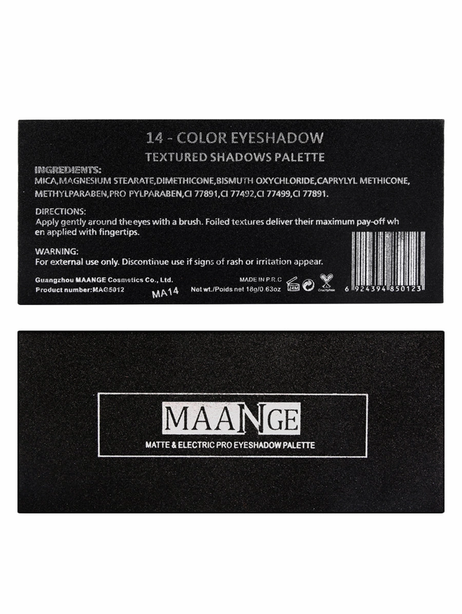 Professional Matte Electric Pro Eyeshadow Palette