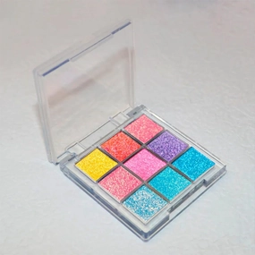 Professional super multi-chrome 9 color eyeshadow palette,long-lasting and handmade chameleon eyeshadow,100% Vegan and Cruelty Free with special colors,Super Smooth and Highly Pigmented (#01)