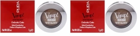 Pupa Milano Vamp! Wet And Dry Baked Eyeshadow - Brilliant, Highly Pigmented Colors - Light And Creamy Makeup Formula - Professional Quality Shimmer Powder Eye Shadows - 101 Precious Gold - 0.035 Oz
