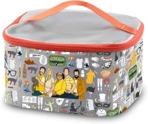 PXTIDY IASIP Tv Show Gift Always Sunny Merchandise Philadelphia Show Cosmetic Organizer Bag Dayman Nightman Frank Lover Gift