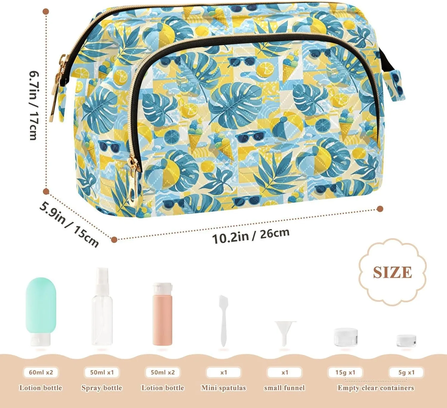 Quilted Makeup Organizer Spacious Travel Bag with Puffy Padded Design for Women